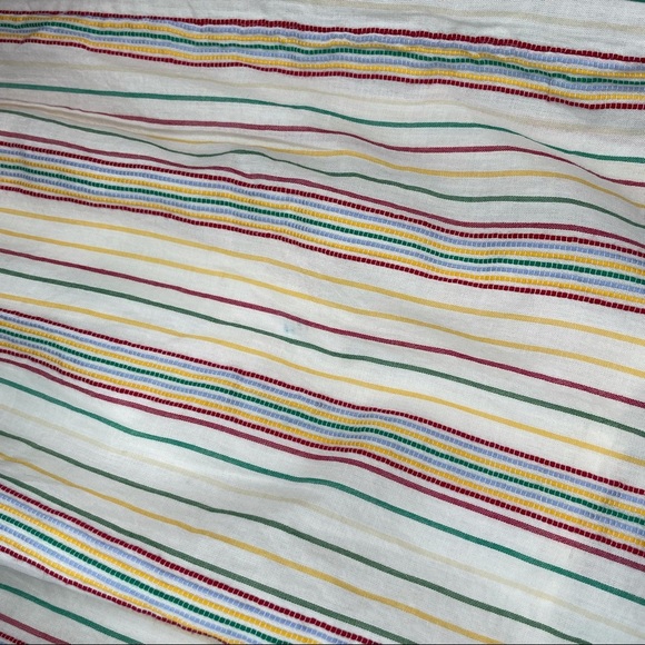 Madewell Rainbow Striped Midi-Dress with buttons - Picture 4 of 12